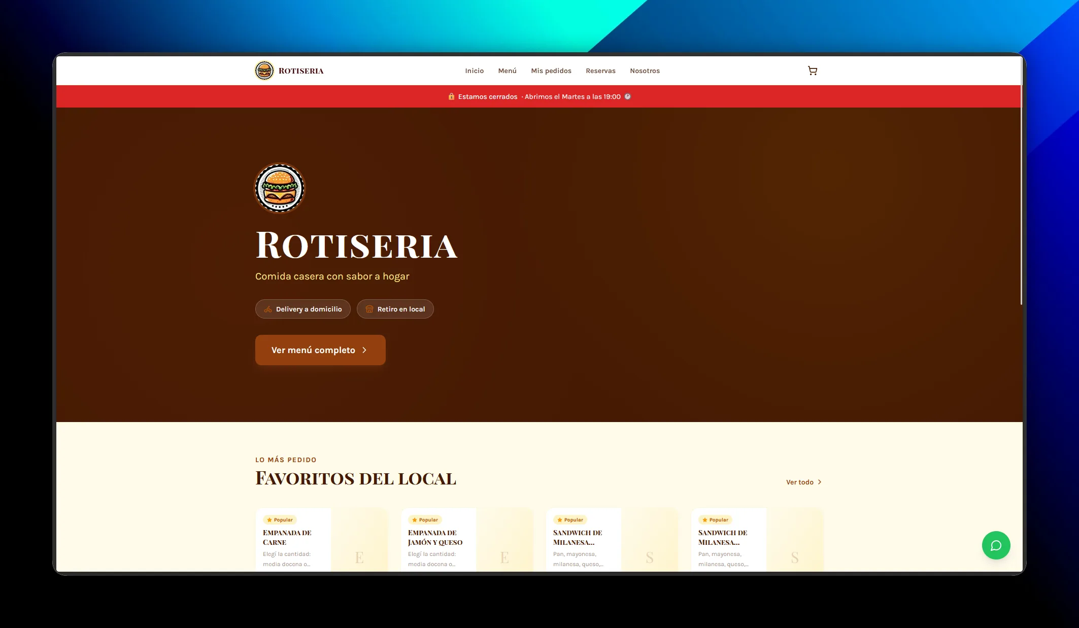 Optima Food project preview
