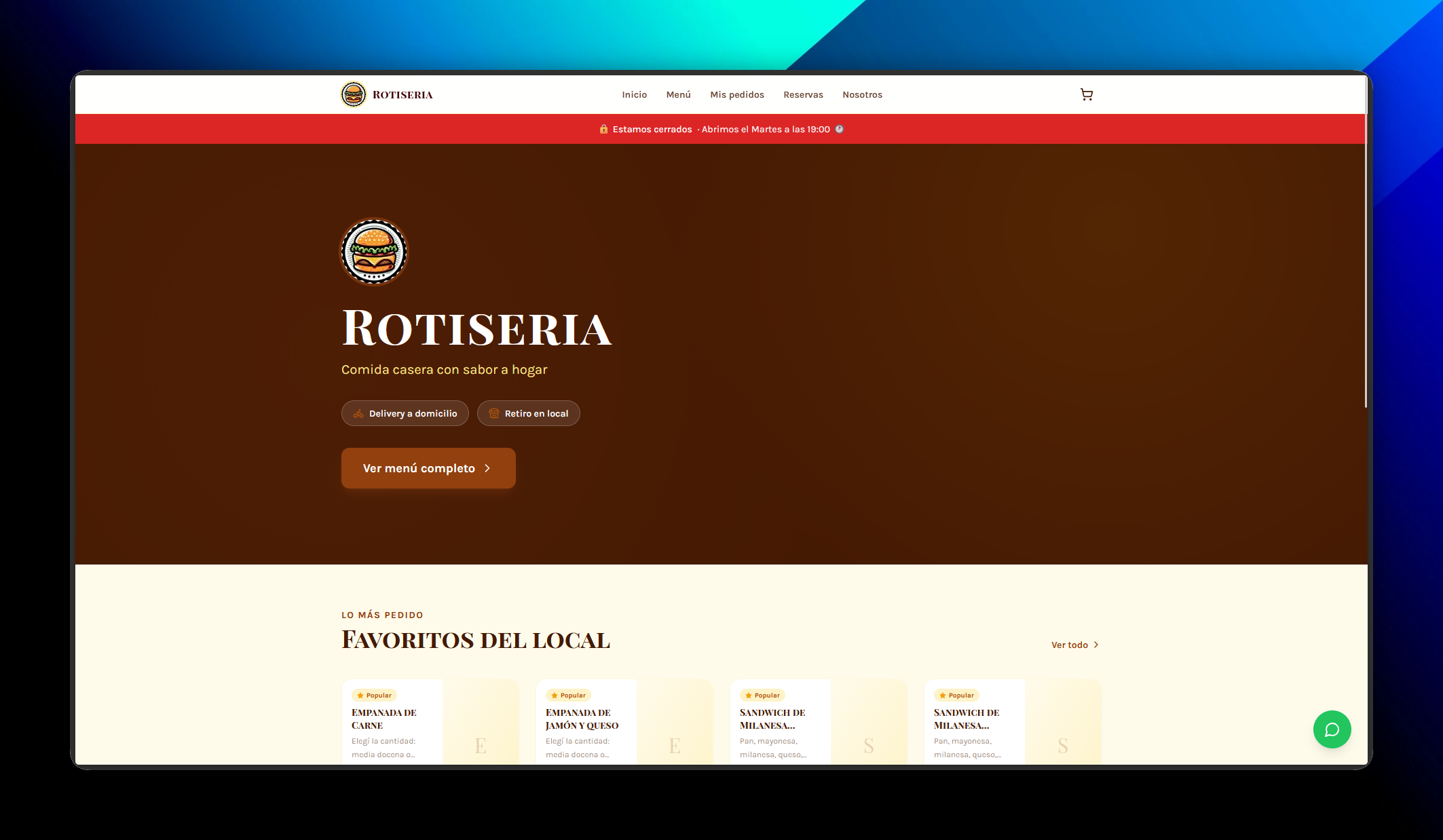 Optima Food project preview